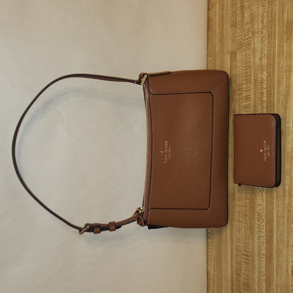 kate spade Handbags - NWT KATE SPADE Lena Small Shoulder Bag & Lena Small Bifold Wallet